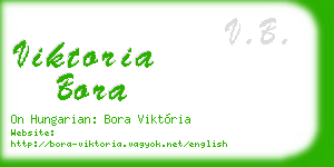 viktoria bora business card
